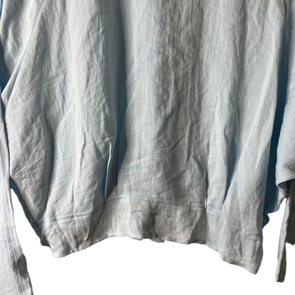 Line & Dot Lindsay Tied Cropped Button Shirt size XS NWT - Picture 9 of 9
